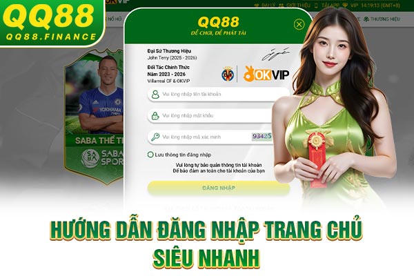 Hướng dẫn đăng nhập trang chủ siêu nhanh